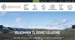 Desktop Screenshot of dovre-fjellstyre.no