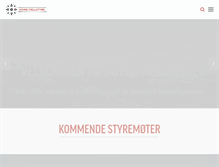 Tablet Screenshot of dovre-fjellstyre.no